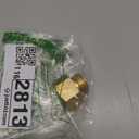 GESHATEN 3/4” GHT Male x 1” NPT Female Connector, Brass Garden Hose Fitting, Adapter, Industrial Metal Brass Garden Hose to Pipe Fittings Connect (2 Pack)