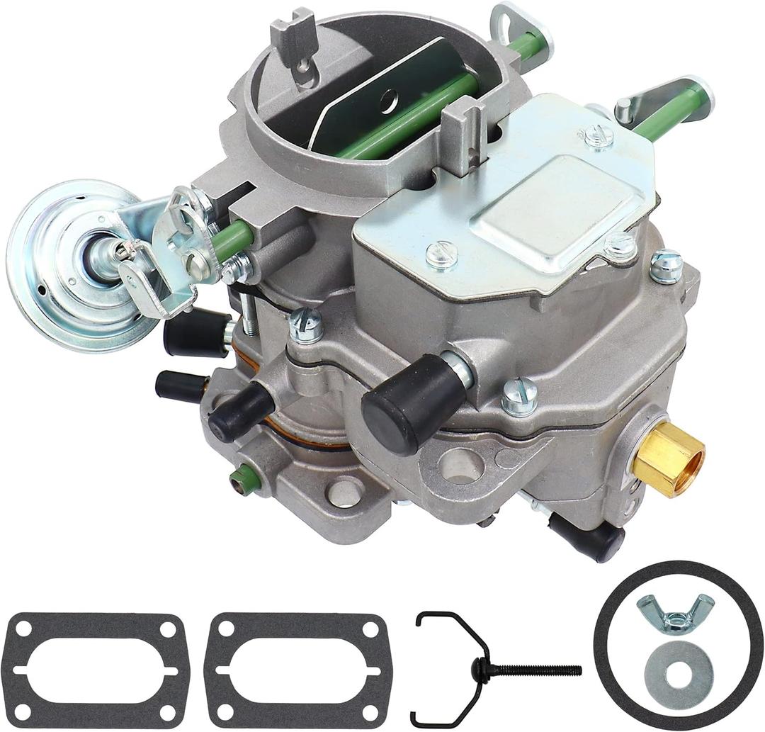 NENKUTEN 2 Barrel Carburetor for Dodge Truck Plymouth Models 273-318 4.5L 5.2L V8 Engines 1966-1973 BBD Manual Choke 2BBL Carb with Gaskets