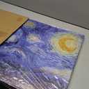 Starry Night by Vincent Van Gogh Classic Wall Art Reproduction Print On Canvas Framed for Home Decor 20" x 40"