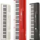 The ONE Keyboard Piano Sing, 61 Keys Piano Keyboard For Singing & Practice with Bluetooth, Sheet Music Stand and Huge Library of Songs for Sing-Along, Electric Piano For Music Lover & Beginner (Red)