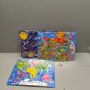 QUOKKA Magnetic Toddler Puzzles Ages 35  3 Educational Travel Games Puzzles for Kids Ages 46  Space, USA and World Map Learning Toys for Boy and Girl 24 Learn United States