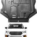 Mud Flaps Engine Guards for Ford Escape 2013 2014 2015 2016 2017 2018 2019 Front Engine Splash Shield Guards Suitable for Escape Under Engine Cover Directly Replace Original One Black