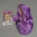 eNilecor Lavender Purple Wig Short Colorful colored Curly Wavy Synthetic Bob Wigs with Air Bangs 14" Natural Lilac Neon Wigs for Women