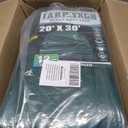 Green Heavy Duty Tarp 20x30 Feet, 12 Mil Thick Waterproof Poly Tarps Cover UV Resistant, Rip & Tear Proof with Metal Grommets Every 20 Inche