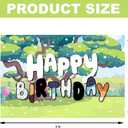 Blue Dog Birthday Party Backdrop, 3x5ft Blue Dog Theme Party Supplies Banner Cartoon Dog Party Background Decoration for Party, Birthday