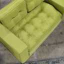 YOSHOOT Loveseat Sleeper Sofa, 55" Convertible Sofa Bed Couch Futon Couches for Living Room, 3-in-1 Pull Out Floor Couch with Reclining Backrest and Pillows