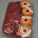 23pcs 5.5'' Mini Christmas Bow Decorations and 4 Rolls Sheer Glitter Ribbon, Sequin Wreaths Bows and Organza for Christmas Tree Ornaments Gift Wrapping (Red Bow and Golden Ribbon)