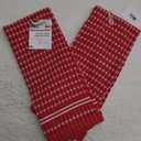 kitchenAid BrightRed 16x28 Inch Durable Absorbent Cotton Terry Towel and LinTex Two Pack Towels