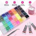 4mm Resin Rhinestones 40000Pcs, Bedazzling Kit with B7000 Glue, Tweezers & Pickup Pen, 40 Vibrant Colors for Nail Art, DIY Crafts, Clothes, Shoes, Graduation Cap, Jewelry, Art Painting & Decorations