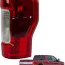 munirater Tail Lights Right Side Replacement for 2017-2019 F250 F350 Rear Brake Lamps KC3Z13404C