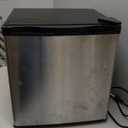 1.6 Cu.ft Mini Fridge with Freezer, Compact Single Reversible Door Refrigerator, Adjustable Thermostat, Ultra Quiet, Energy Efficient for Office, Dorm, Bedroom, Apartment -Silver