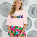 Mommy and Me Easter Outfits Mama and Me Bunny Matching Shirts Cute Peeps Graphic Tee Matching Family Easter Outfits Pink
