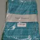DII Variegated Tabletop Collection, Table Runner, 13x72, Teal