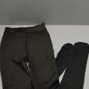 CHRLEISURE Women's Fleece Lined Tights - Fake Sheer Warm Pantyhose Thick Winter Legging, Large