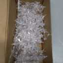 50 Pcs Christmas Tree Ornaments Hanging Acrylic Snowflake Icicle Ornaments Clear Teardrop Pendants 5 Styles for Xmas Party Decorations