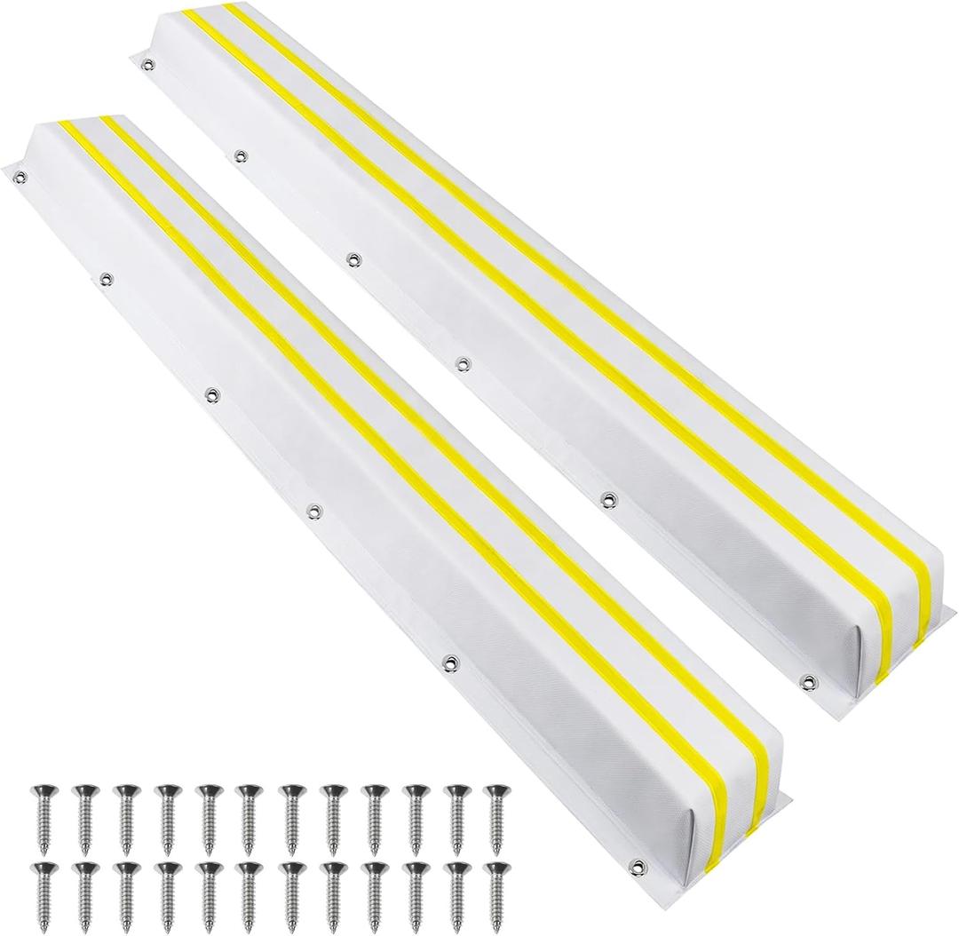 36/48/58/72Inch Dock Bumpers Marine with Reflective Strips,Heavy Duty Boat Docking Edge Fenders Protection forPiling,Horizontal Deck,Marine Dock,Vertical Poles,Pier