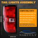 Tail Light Assembly Compatible with 2014 2015 Chevy Silverado 1500 2500HD 3500HD GMC Sierra 3500 HD Right Passenger Side Taillight Brake Lamps Bulb and Harness