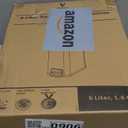 Veelesa Slim Bathroom Trash Can with Lid Soft Close, 1.6 Gallon Stainless Steel Garbage Can with Removable Inner Bucket, Durable Step Pedal, Small Trash Bins for Toilet, Bedroom, Kitchen, Office