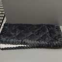 Smiry Fuzzy Couch Cover for Dogs, Non Slip Washable Pet Sofa Cover, Scratch Proof Hair Resistant Plush Sofa Slipcover, Pet Friendly Couch Cushion Protector for Cat, Dark Grey, 27.6" x 27.6"