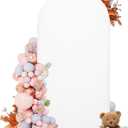 7.2FT Arch Covers,Arch Backdrop Stand Fitted Cover for Wedding Birthday Party Ceremony Banquet Decoration,(White,Cover Only)