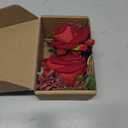 Corsage and Boutonniere Set for Groom Bride Groomsmen Bridesmaids Wedding Party Prom, Artificial Roses Flower Boutonniere for Men Wedding Mother Grandmother for Bridal Shower Prom (Burgundy)