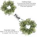 AMF0RESJ Green Eucalyptus Wreaths for Front Door Spring Summer Wreath with Eucalyptus Leaves,Olives Leaves,Mixed Berry for Indoor Outdoor Farmhouse Home Porch Wall Window Festival Wedding Decor