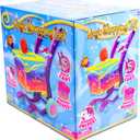 Wiz-O-Magic Shopping Cart Toy Push & Reveal Surprise Playset with 6 Magical Mystery Boxes, Pretend Grocery Shopping Role Play Toy for Kids Girls Boys 48, Refill & Repeat Play