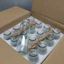 Bud Vases Set of 16,Small Glass Vase for Flowers,Bud Vases in Bulk,Clear Glass Vases for Centerpieces,Mini Vase Set for Flowers Wedding Decorations (Clear 16)