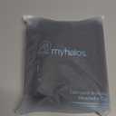 MyHalos Migraine Relief Cap, 30% Thicker, 2X More Cooling Gel, Stays Colder for Longer, Form Fitting Ice Hat, Ice Pack Head Wrap Relief, Tension Headache Relief Cap (Black - Pack of 2)