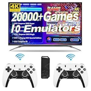 Retro Gaming Console, 64G, Plug & Play Video Game Stick, TV HDMI Connect, Gift for Friends (64G)