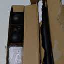 Zeerobee Curtain Rods for Windows 48 to 84, 1 Inch Adjustable Heavy Duty Black Curtain Rod, Outdoor Indoor Room Divider Modern Drapery Pole, 48-86"