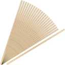Treela 24 Pack 39 Inches Meter Stick Wood Ruler Economy Yard Stick Double Sided Heavy Duty Thick Meter for School Classroom Home Office Kids Clothing Measuring