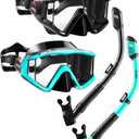 Snorkeling Gear for Adults, Adult Snorkel Set with Panoramic 2 Pack