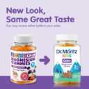 DR. MORITZ Sugar-Free Calm Magnesium Gummies for Kids and Adults - Non-GMO Magnesium Citrate Gummies - Orange Flavor - 2-Pack (120 Count) (EXP: 02/2028)