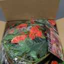 Waipfaru Outdoor Decorations for Porch - UV Resistant Hanging Baskets for Plants Outdoor, Fake Mums for Outside Planters for Urn Fillers Front Porch Patio Decor