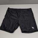 baleaf Men's Athletic Swim Jammers Quick Dry Compression Square Leg Swim Brief Swimsuit (Medium, Black)
