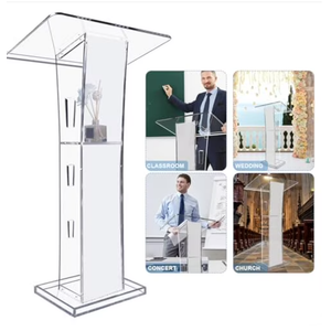 HODLBIT Upgraded Acrylic Podium Stand, Pulpits for Churches, 47.5inch Modern Lecterns & Podiums with Storage Shelf for Classroom, Weddings, Professional Presentation Podiums, Easy Assembly HODLBIT Upgraded Acrylic Podium Stand, Pulpits for Churches, 47.5inch Modern Lecterns & Podiums with Storage Shelf for Classroom, Weddings, Professional Presentation Podiums, Easy Assembly