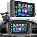 Plug&Play Car Radio for Toyota 4Runner 2003-2009,for Tundra 2003-2006, for Sequoia 2003-20077 Inch IPS Touch Screen with Wireless CarPlay&Android Auto&Mirror Link Bluetooth AM/FM Backup Camera