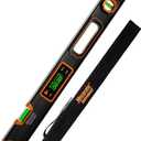 Mecurate 24-Inch Digital Level, Professional Smart Precision Torpedo Level Tool, Bright LCD Display, Audible Alerts, Magnetic Bottom, Dust Water Resistant, with Carrying Case