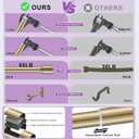 Curtain Rods for Windows 28 to 48 Inches - Aluminium Finials and Brackets - 1 Inch Decorative Window Rods - Adjustable Heavy Duty Curtain Rod - Wall & Ceiling Mounted - Antique Bronze Finish