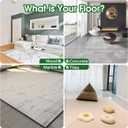 2 x Qukaka 8+2PCS Non Skid Rug Backing for Hardwood Floors and Tiles,Reusable and Washable Non Slip Rug Pads,Rug Tape Hardwood Floor No Damage,Home Decor Apartment Essentials Carpet Tape for Area Rugs (Black)