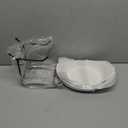 HBlife Fruit Bowl for Kitchen Counter - 2 Tier Ceramic Fruit Rack, Fruit Basket for Fresh Fruit&Veggies, Tiered Fruit Platter Serving Trays for Party (Standard)