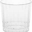 Party Essentials Deluxe/Elegance Hard Plastic Party Cup/Old Fashioned Tumbler/Cocktail Glass, 80 Count (Pack of 1), Clear