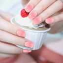 10 x Semi Cured Gel Nail Strips|Works with Any UV/LED Lamps|20 Pcs Gel Nail Stickers|Long-Lasting Two Weeks and Easy to Apply & Remove|Pink Gradient