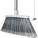 Broom, Outdoor Brooms for Sweeping Indoor, Adjustable 55" Pet Hair Removal Heavy Duty Broom for Floors Home Kitchen Garage Commercial Patio Industrial Snow (Pack of 1)