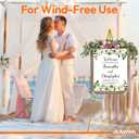 JEAWIWI 8PCS Golden Easel Stand for Wedding Sign Stand, 66 Inch Adjustable Metal Easels for Display, Portable Folding Easel for Wedding, Display Show, Arts, Poster with Portable Bags