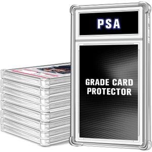 Graded Card Protector 8 Pack, Standard PSA Slab Case, TPU Air Cushion Edge Protectors for PSA Slabs