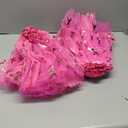 Maiteenly 2 Pcs Breast Cancer Awareness Costume Accessories Pink Ribbon Tutu Skirt