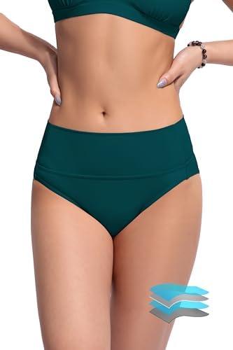 Beautikini Period Swimwear Bikini Menstrual Swim Bottoms Leakproof Bathing Suits for Teens Girl Small