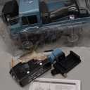 RC Military Truck, 1:16 Scale Remote Control Car with Camera, All Terrain Rock Crawler Off-Road Truck, 2.4GHz Army Transport Vehicle with 2 Rechargeable Batteries for Adults, Blue